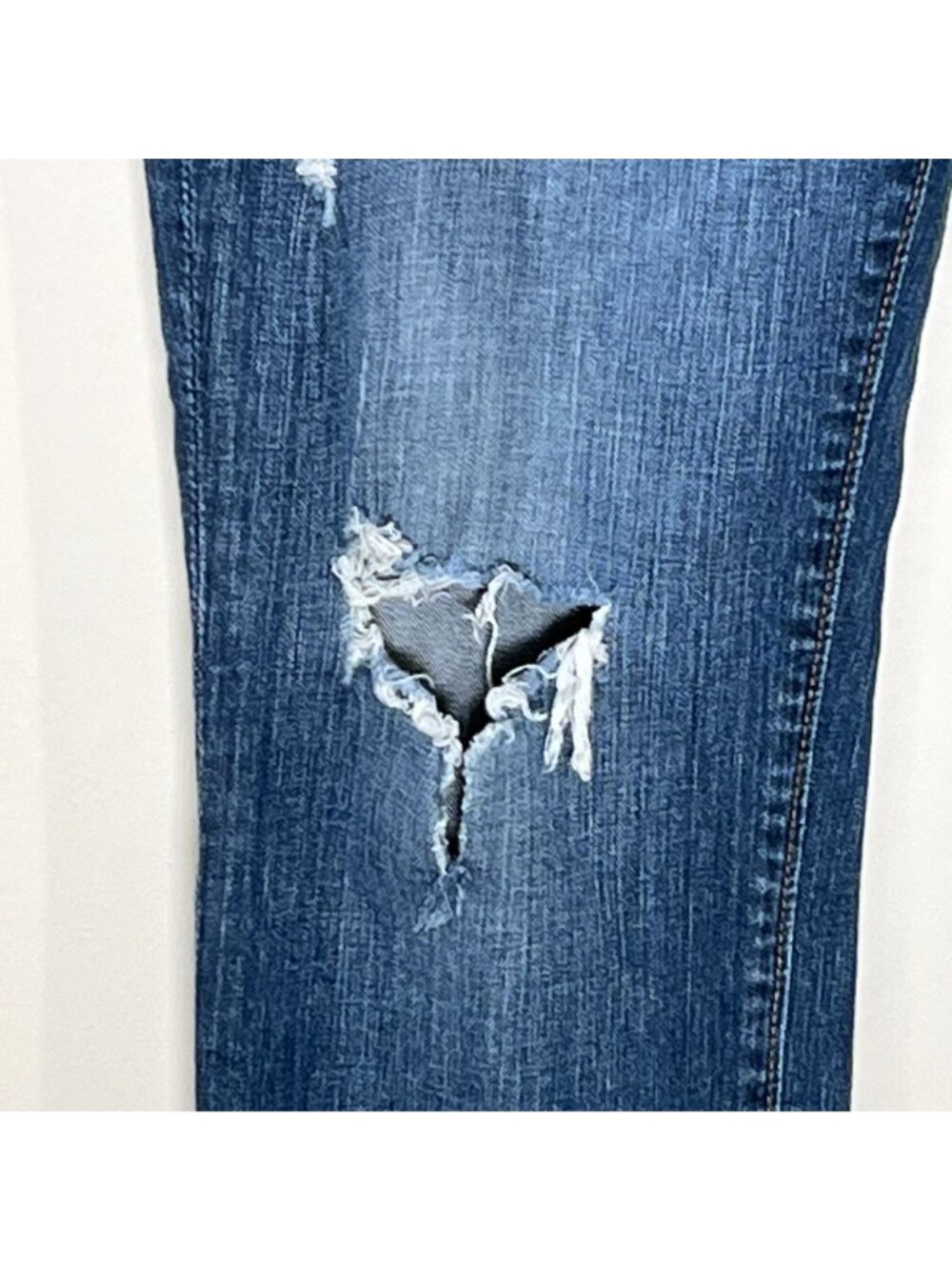 Big Star Kate Relaxed Straight Distressed Jeans 28R Medium Wash Denim - Picture 5 of 12